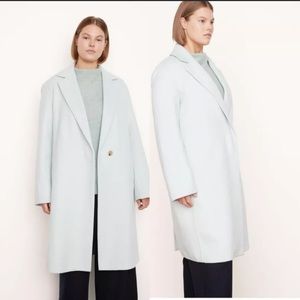 Vince Classic Straight Coat Womens 3X Blue